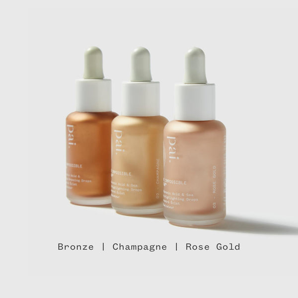 The Impossible Glow, Hyaluronic Acid Bronzing Drops & Glow Serums