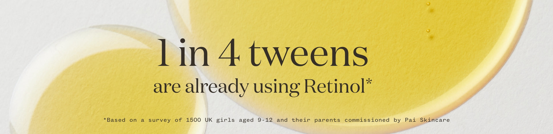 Pai Skincare tween skin study: over 25% of girls aged 9-12 are using retinol